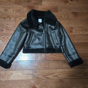 MOTF Dark Brown Kids Jacket with Black Trim